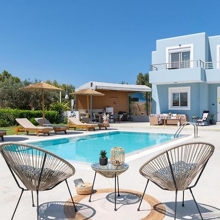 Ethria Pool Villa With Heated Jacuzzi Afantou Ngoại thất bức ảnh